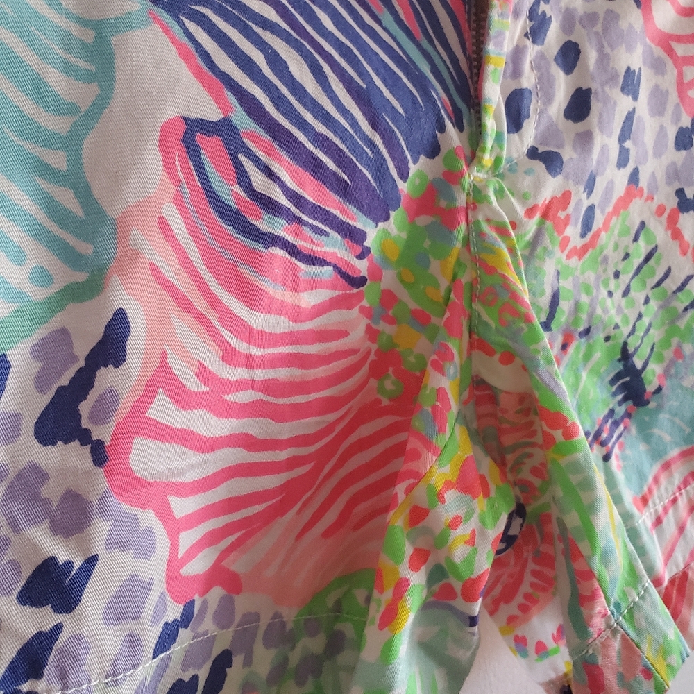 Lilly Pulitzer The Callahan low rise Shorts Roar of the seas size 0 Preppy Beach - Picture 4 of 11